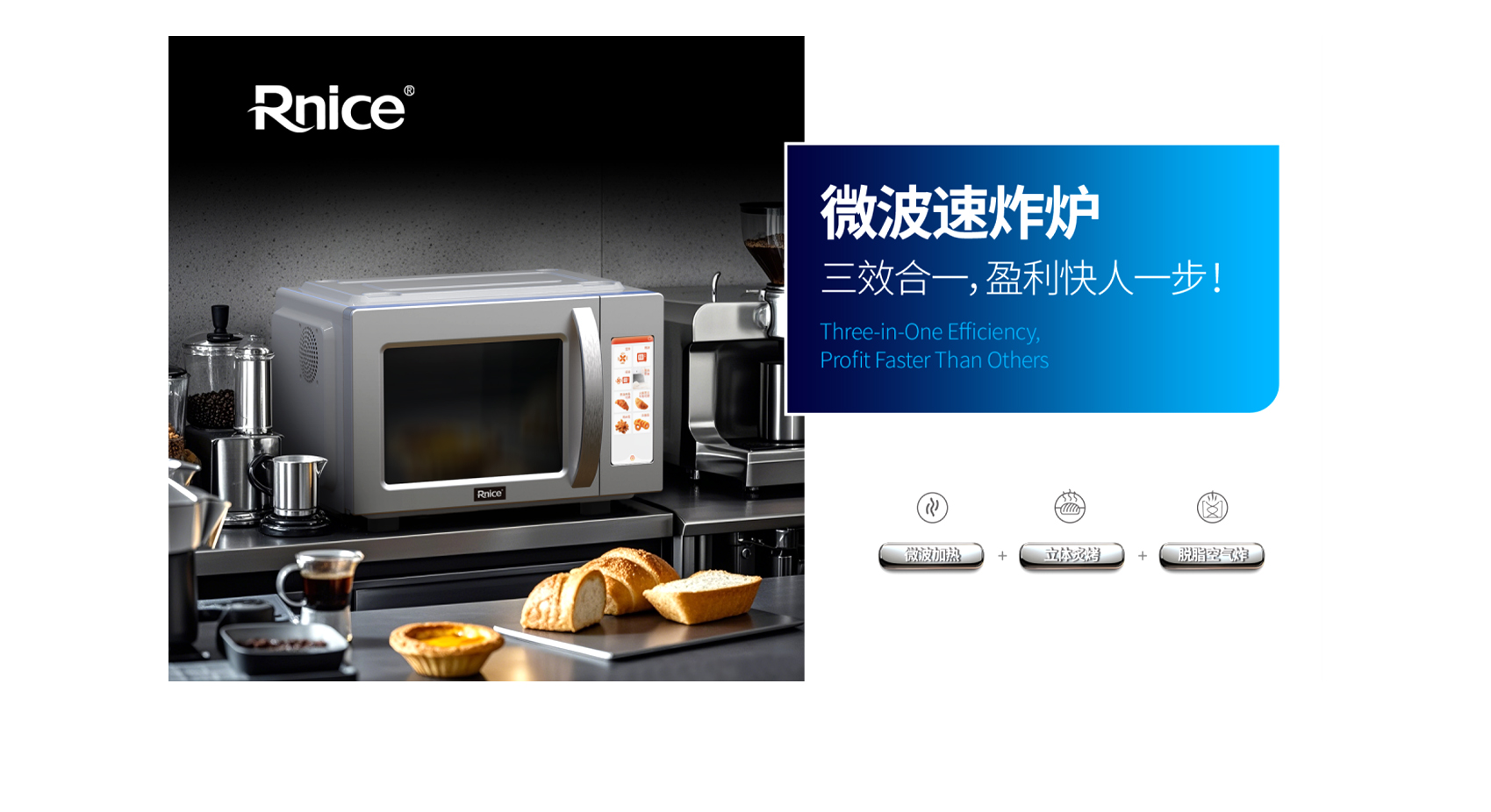 RN-WT3000S微波速炸炉